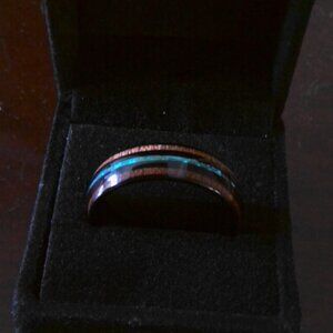 NUNCAD Black Tungsten Carbide Men's ring size 14